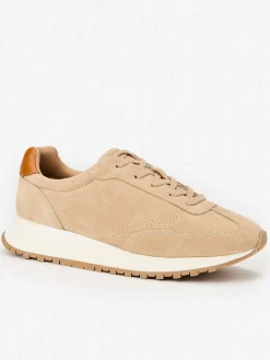 J.McLaughlin Agathe Suede Sneakers Neutral Discount
