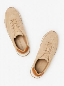 J.McLaughlin Agathe Suede Sneakers Neutral Discount