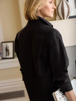 J.McLaughlin Alexis Shirt Black Clearance