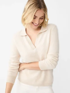 J.McLaughlin Alyce Brushed Cashmere Sweater LightOatmeal Fashion