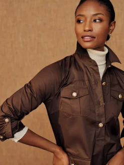 J.McLaughlin Amber Dress Chocolate Online