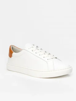 J.McLaughlin Angelique Leather Sneakers White Discount