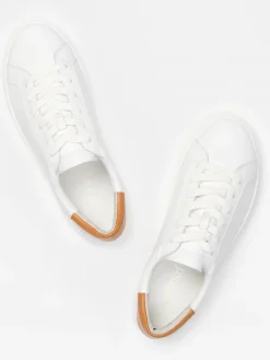 J.McLaughlin Angelique Leather Sneakers White Discount