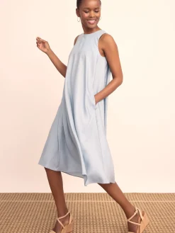 J.McLaughlin Anita Dress FrostBlue Sale
