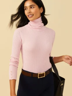 J.McLaughlin Arlette Turtleneck Peony Fashion