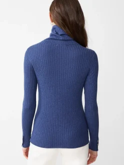 J.McLaughlin Arlette Turtleneck Denim Hot