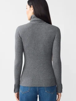 J.McLaughlin Arlette Turtleneck HeatherGray Discount