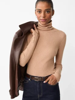 J.McLaughlin Arlette Turtleneck HeatherCamel Clearance