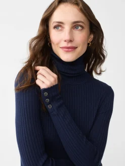J.McLaughlin Arlette Turtleneck Navy Fashion
