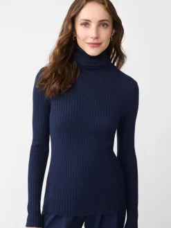 J.McLaughlin Arlette Turtleneck Navy Fashion