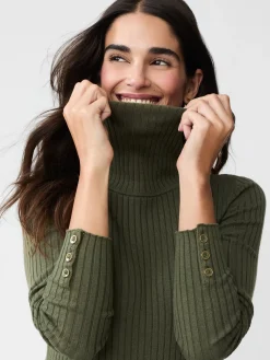 J.McLaughlin Arlette Turtleneck OliveGreen Online