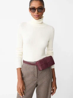 J.McLaughlin Arlette Turtleneck EgretWhite New