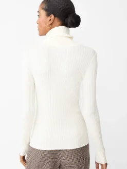 J.McLaughlin Arlette Turtleneck EgretWhite New