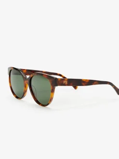 J.McLaughlin Aveleen Sunglasses in Tortoise Green/DarkBrown Outlet