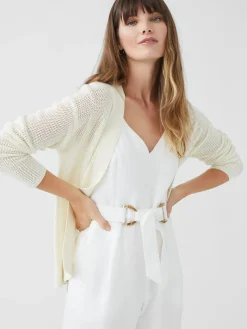 J.McLaughlin Bristol Cardigan EgretWhite Outlet