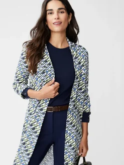 J.McLaughlin Brynn Dress in Nine Iron Olive/Navy Fashion