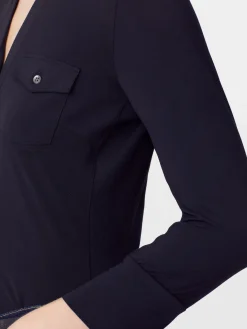 J.McLaughlin Brynn Lyford Jersey Shirt Black Sale