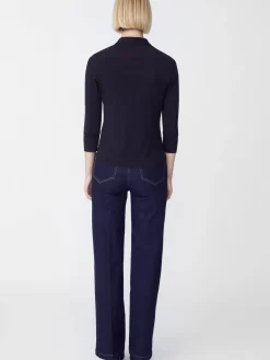 J.McLaughlin Brynn Lyford Jersey Shirt Black Sale