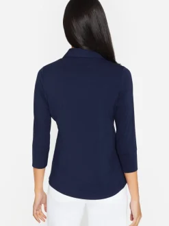 J.McLaughlin Brynn Lyford Jersey Shirt WinterNavy Hot