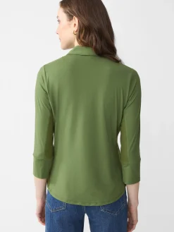 J.McLaughlin Brynn Lyford Jersey Shirt MossGreen Hot