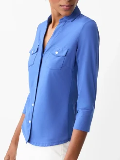 J.McLaughlin Brynn Lyford Jersey Shirt Inky Hot