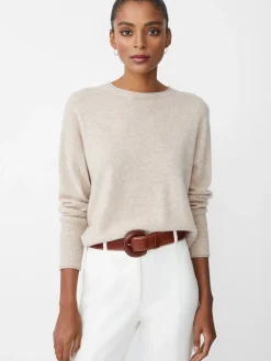 J.McLaughlin Caitie Cashmere Sweater HeatherOatmeal Outlet