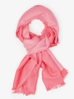 J.McLaughlin Carey Cashmere Scarf Pink/BlushingPink Hot