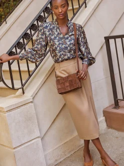 J.McLaughlin Carolina Skirt Khaki Hot