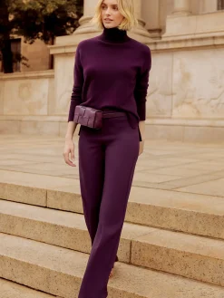 J.McLaughlin Carter Pants Burgundy Hot