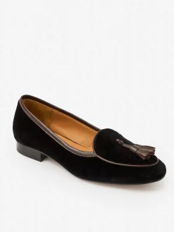 J.McLaughlin Cecily Velvet Loafers Black Best