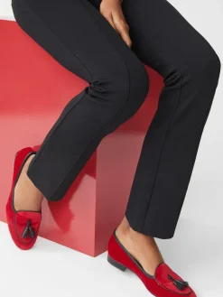 J.McLaughlin Cecily Velvet Loafers Red Outlet