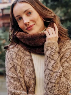 J.McLaughlin Chalet Teddy Bear Snood DarkBrown Online