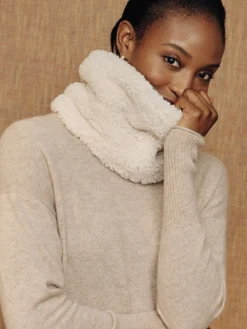 J.McLaughlin Chalet Teddy Bear Snood Cream Discount