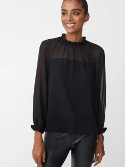 J.McLaughlin Clelia Blouse Black Discount
