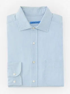 J.McLaughlin Club Classic Fit Shirt Chambray Hot