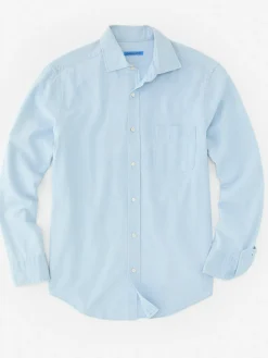 J.McLaughlin Club Classic Fit Shirt Chambray Hot