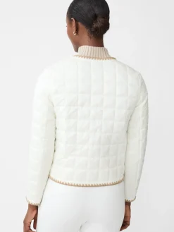 J.McLaughlin Danica Puffer Jacket EgretWhite Outlet