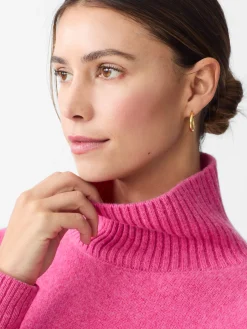 J.McLaughlin Dina Cashmere Turtleneck HeatherBlush Sale