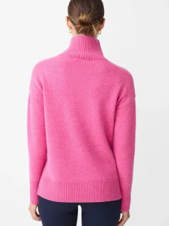 J.McLaughlin Dina Cashmere Turtleneck HeatherBlush Sale