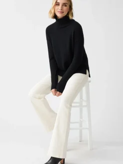 J.McLaughlin Dina Cashmere Turtleneck Black Fashion