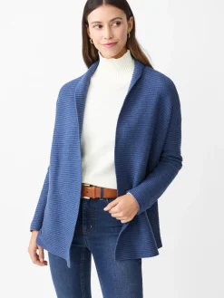 J.McLaughlin Dover Cardigan HeatherDarkDenim Best