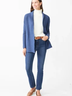 J.McLaughlin Dover Cardigan HeatherDarkDenim Best