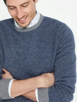 J.McLaughlin Dunkeld Sweater Navy/Gray New