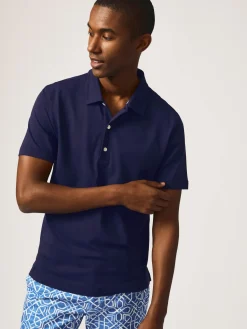 J.McLaughlin Fairhope Performance Polo Navy New
