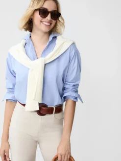 J.McLaughlin Finn Shirt Blue Fashion