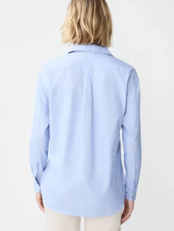J.McLaughlin Finn Shirt Blue Fashion