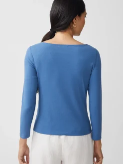 J.McLaughlin Goldie Tee DenimBlue Clearance