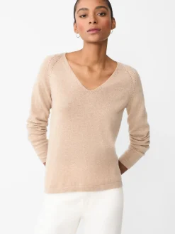 J.McLaughlin Hartley Cashmere Sweater HeatherBeachSand Best