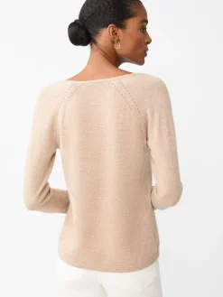 J.McLaughlin Hartley Cashmere Sweater HeatherBeachSand Best