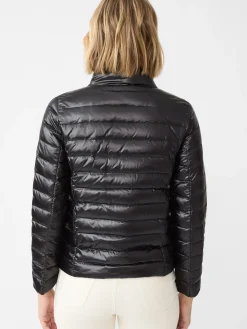 J.McLaughlin Hayes Puffer Jacket ShinyBlack New